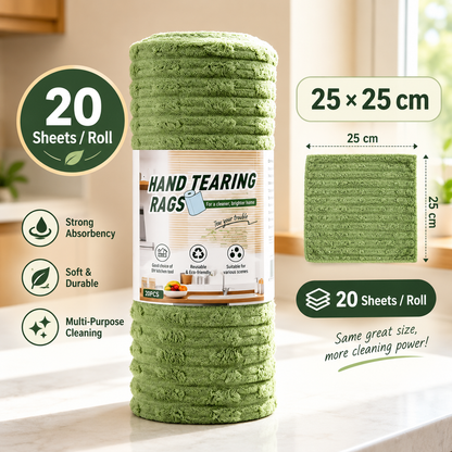 🚨 BUY 1 GET 1 FREE 🚨⏰ Premium Bamboo Fiber Microfiber Cloths – Tear-Off Design & Antibacterial Protection