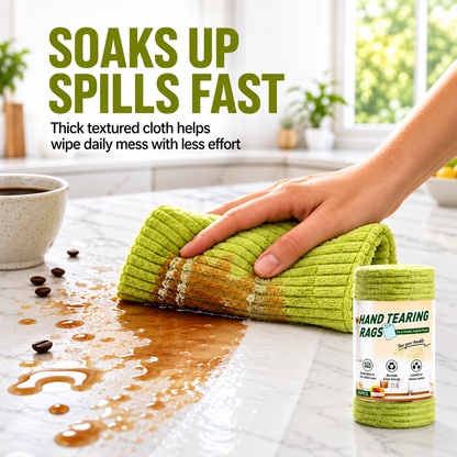 🚨 BUY 1 GET 1 FREE 🚨⏰ Premium Bamboo Fiber Microfiber Cloths – Tear-Off Design & Antibacterial Protection
